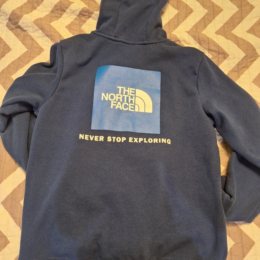 The North Face Teen Dark Navy Hoodie with Logo